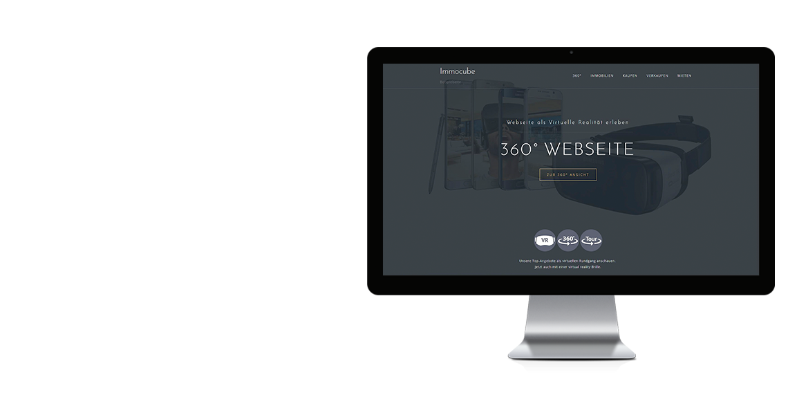 360 Grad Webseite, Laptop